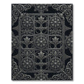 Ornate Victorian Scrollwork Medallions Rug