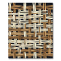 Woven Earth Tone Lattice Rug