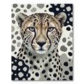 Monochromatic Cheetah Spots Abstract Rug