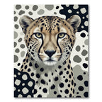 Monochromatic Cheetah Spots Abstract Rug