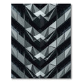 Monochrome Geometric Facade V Shape Rug