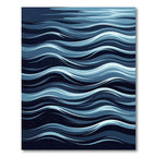 Oceanic Swirls Flowing Indigo Rug