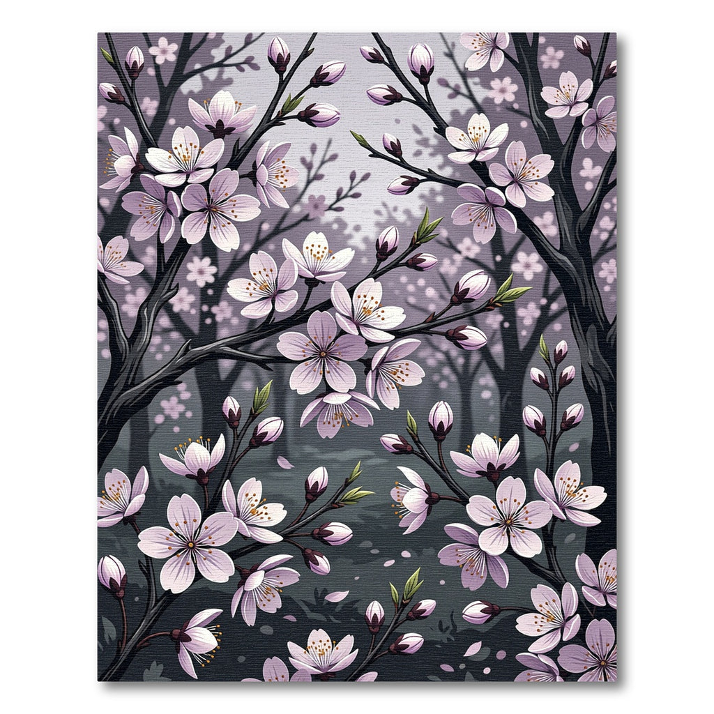 Whimsical Cherry Blossom Garden Rug