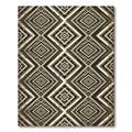 Art Deco Golden Geometric Diamond Rug