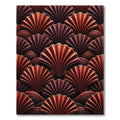 Gilded Amber Fan Wave Rug