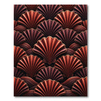Gilded Amber Fan Wave Rug