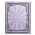 Art Deco Lilac Sunburst Frame Rug