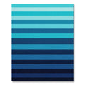 Minimalist Ombre Blue Striped Rug