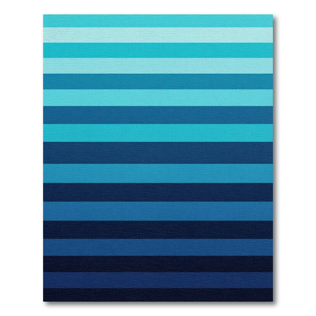 Minimalist Ombre Blue Striped Rug