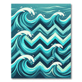 Geometric Coastal Ocean Wave Rug