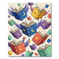 Whimsical Flying Book Sky Constellation Rug