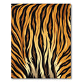 Golden Black Savage Fur Ripples Rug