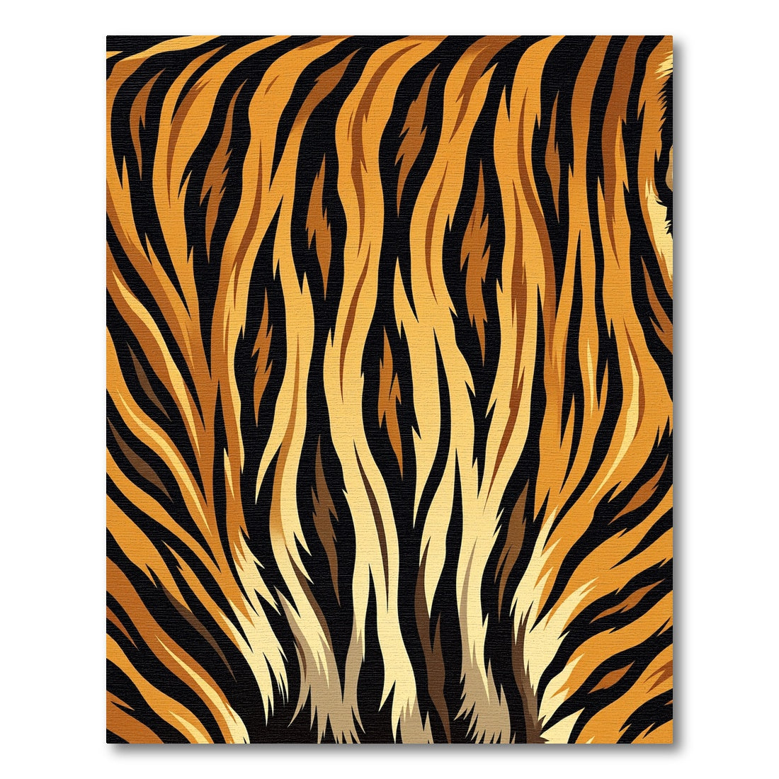 Golden Black Savage Fur Ripples Rug