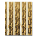 Golden Wheat Harvest Striped Rug