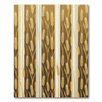 Golden Wheat Harvest Striped Rug