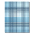 Modern Light Blue Grid Plaid Rug