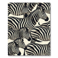 Bold Monochrome African Zebra Stripe Rug