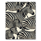 Bold Monochrome African Zebra Stripe Rug