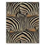 Zebra Stripe Herd Overlay Rug