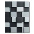 Monochrome Textured Block Art Rug
