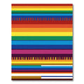 Rainbow Stripe Composition Art Rug