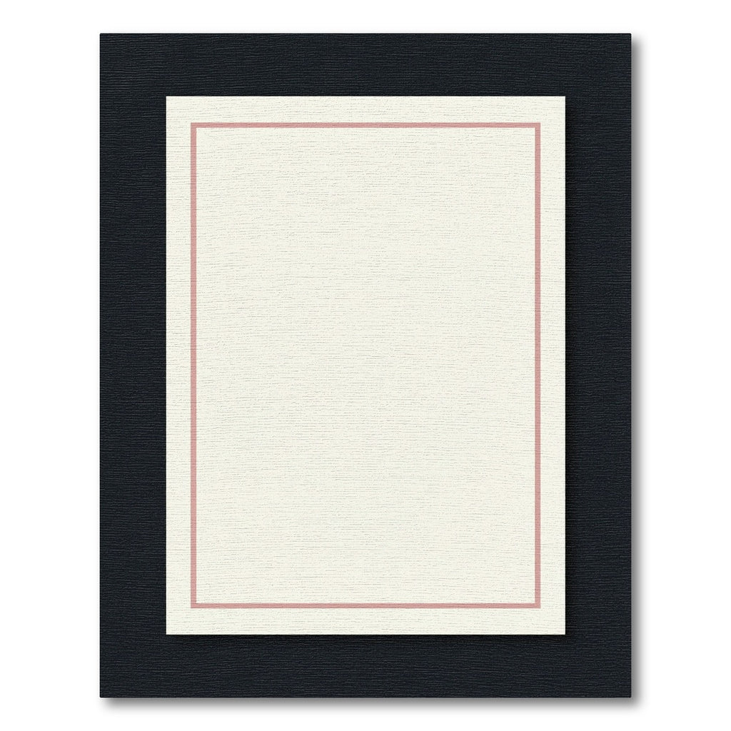 Cream Dusty Rose Border Square Rug