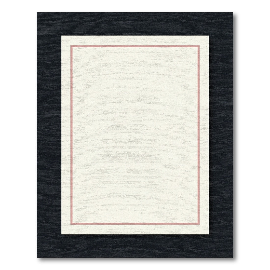 Cream Dusty Rose Border Square Rug