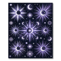 Cosmic Celestial Moon Starburst Rug