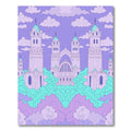Pastel Purple Castle Wonderland Rug