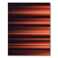 Warm Terracotta Gradient Stripes Rug
