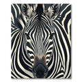 Mono Black White Stripes Animal Rug