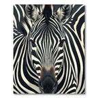 Mono Black White Stripes Animal Rug
