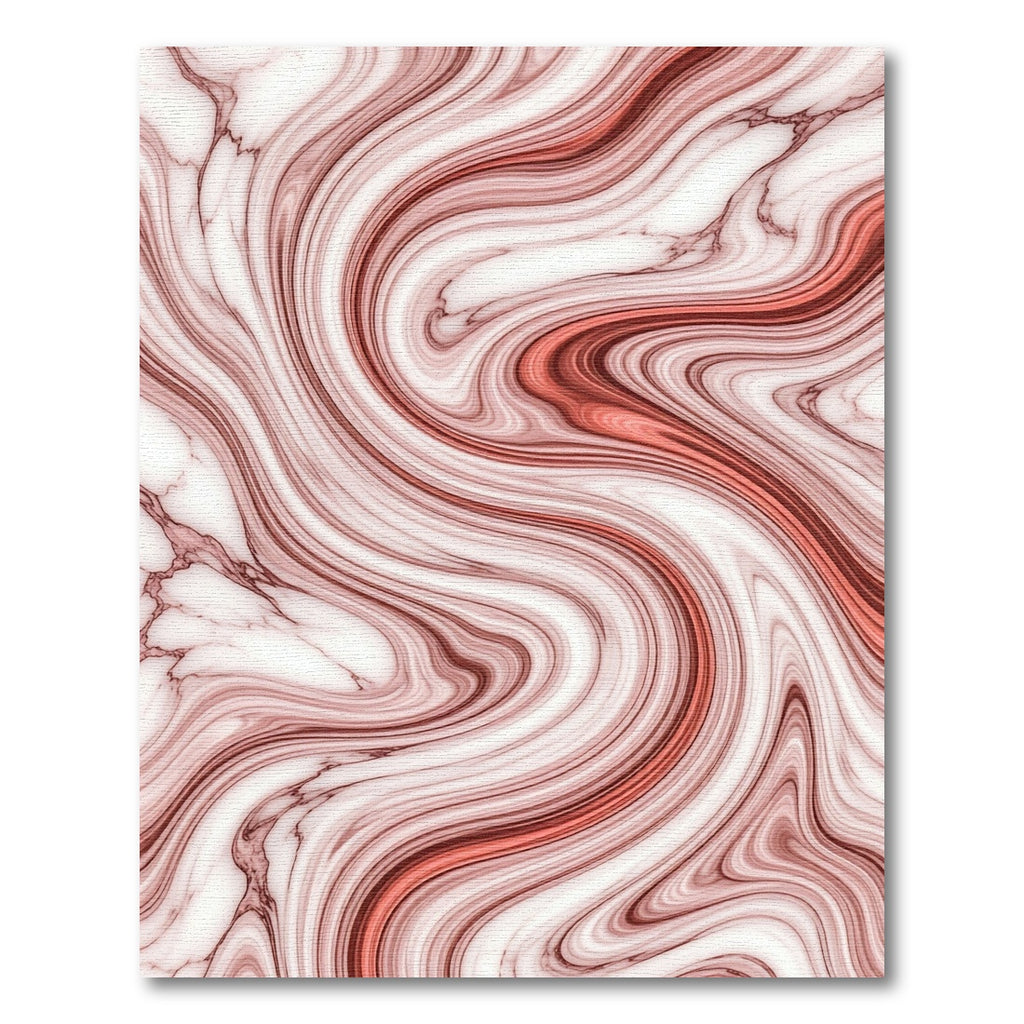 Terracotta Swirl Marble Effect Rug