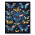 Ethereal Cosmic Butterfly Galaxy Night Sky Rug