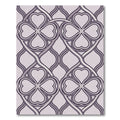 Lavender Quatrefoil Interlocking Heart Ornament Rug
