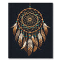 Ornate Dreamcatcher Teal Beaded Feather Accent Rug