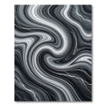 Monochromatic Swirl Marble Thunder Rug