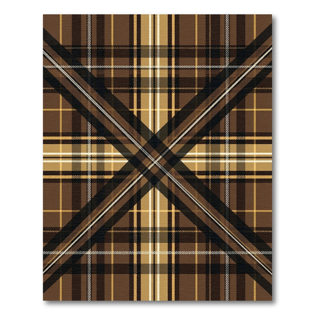 Classic Brown Plaid Tartan Check Rug
