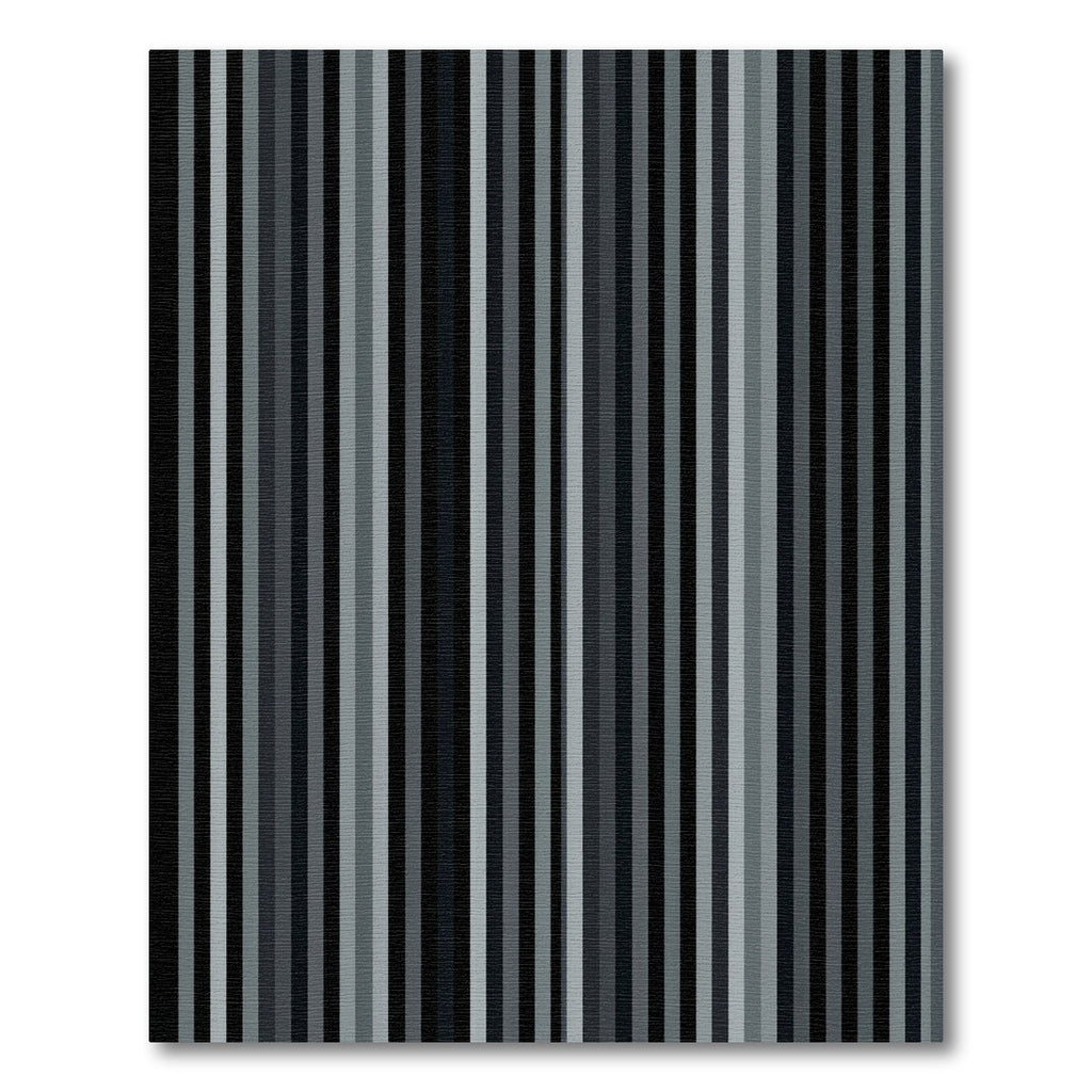 Modern Monochrome Linear Stripe Rug