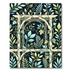 Botanical Trellis Vine Cream Sage Green Rug