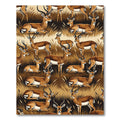 Golden Antelope Savannah Grassland Scene Rug