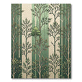 Forest Sage Vertical Woodland Tree Canopy Rug