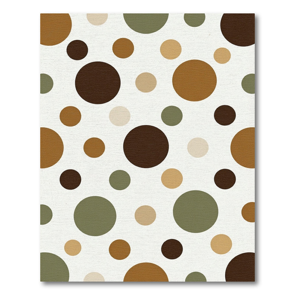 Earthy Tones Polka Dot Scatter Rug