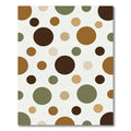 Earthy Tones Polka Dot Scatter Rug