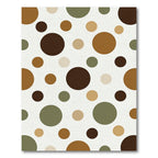 Earthy Tones Polka Dot Scatter Rug