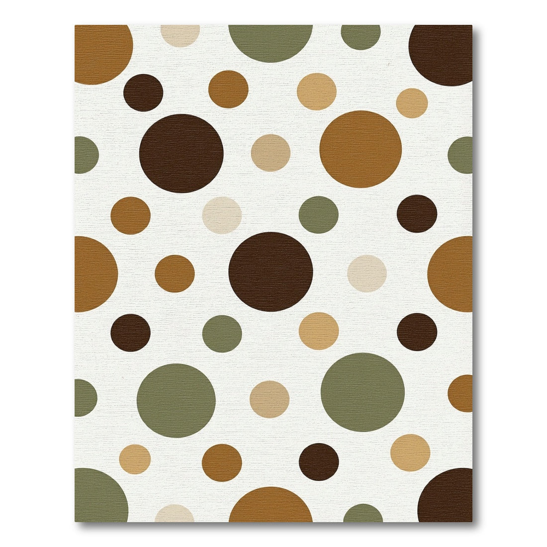Earthy Tones Polka Dot Scatter Rug