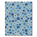Blue Floral Medley Scatter Rug