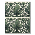 Emerald Botanical Acanthus Leaf Scroll Rug