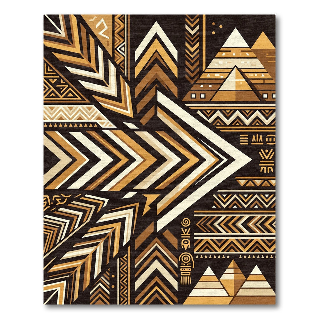 Geometric Tribal Arrow Stripes Rug