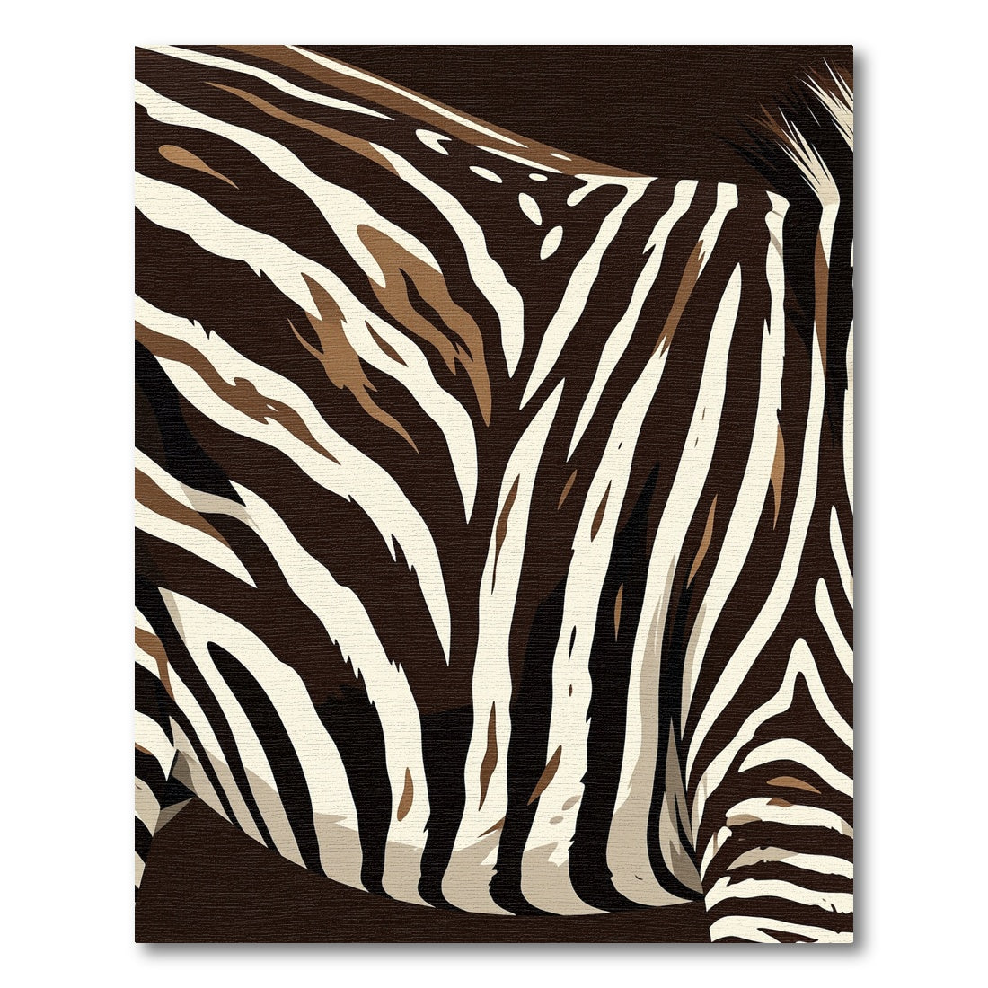 Bold Zebra Stripe Contemporary Rug